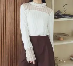 【未使用】earth music＆ecology レースプルオーバー