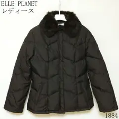 週末セール❗️エルプラネット レディース ファー ダウンジャケット美品Ｌサイズ