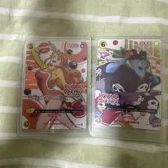 ワンピースカード ラウンドワン プロモ ナミ ジンベエ - メルカリ