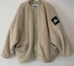 CAMP7（キャンプセブン） ボアブルゾン フリースジャケット ベージュ