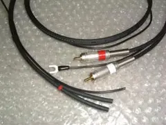 ★自作用　RCA モガミ3106　フォノケーブル　(アース線付）120cmのサムネイル