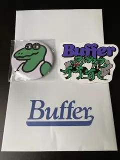 BUFFER バッファ 缶バッジ 2個セット - メルカリ