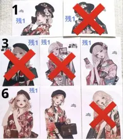 cotton melody A6 ステッカー バラ売り 新作 旧作