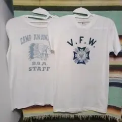 40s50s　チャンピオンランタグ+インディアンヘッド　Tシャツ　セット販売