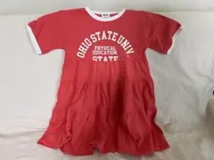 BREEZE 半袖ワンピース 120 夏服 美品 朱色 女の子