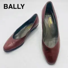 BALLY　バリー　パンプス　スクエアトゥ　ウェッジソール　3 1/2　濃茶のサムネイル
