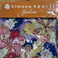 kimono hearts 花柄 浴衣