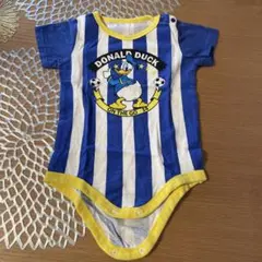 ベビー ロンパース ドナルドダック サッカー風