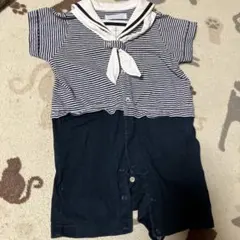bebe セーラー襟ロンパース 70