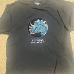 GLOBAL WORK キッズ Tシャツ 140cm 恐竜 スパンコール