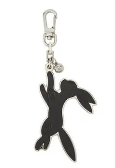 ブラッキー 本革 キーホルダー