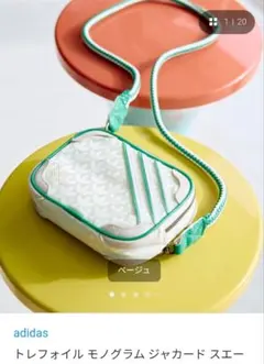 【新品タグ付き】adidas トレフォイル モノグラム ショルダーバッグ