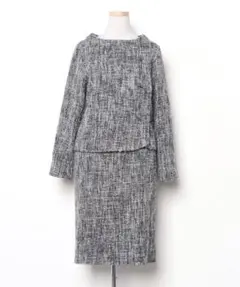 セレモニースーツ 2点 ツイードトップス スカート 春 秋 冬