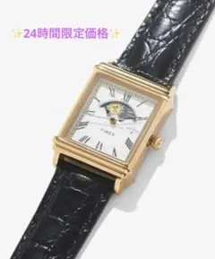 NOAH x Timex サン＆ムーンウォッチ ブラック　ゴールド 即納】【新品】【正規品】Noah x Timex Sun and Moon Watch - Black