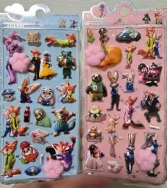 ズートピア 肉球シール　2枚