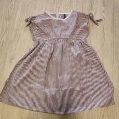 FITHカムチャット＆クロゼット ストライプ ノースリーブワンピース 100cm