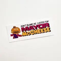 【新品】メイヤーマックチーズ マクドナルド ステッカー