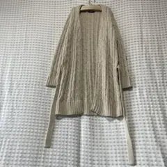 NIMES アルパカブレンド ケーブル カーディガン