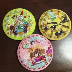 ディズニー　刺繍缶バッジ　トイストーリー　シュガーラッシュ　ピーターパン