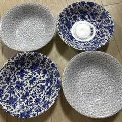 Burleigh バーレイ ブルーキャリコ パスタプレート 3枚セット - メルカリ