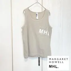 【美品】 MHL. ポケット&プリント付き タンクトップのサムネイル