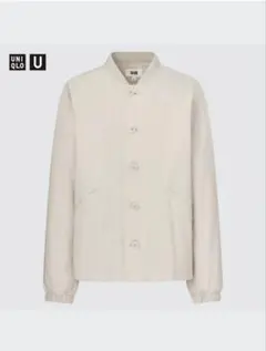 美品✨【ユニクロ】UNIQLO リブブルゾン ベージュ M