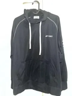 YONEX フード付き ブラックパーカー