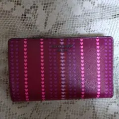 kate spade ハート柄 二つ折り財布