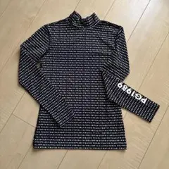 パーリーゲイツ　ゴルフ　ロゴ総柄　モックネック　ハイネックインナー