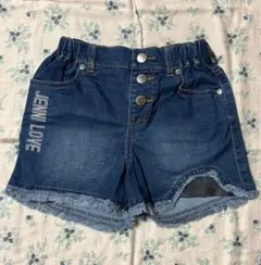 JENNI love ポイントメッシュデニム ショートパンツ 140cm