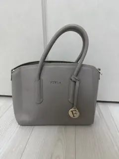 FURLA フルラ レザー ハンドバッグ 2WAY グレージュ