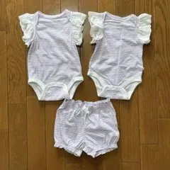 GAP 50cm〜70cm ロンパース&ボトムス　3点セット