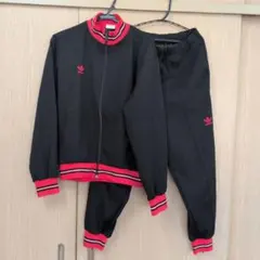 adidas✕DESCENTE80'sヴィンテージジャージ上下セットM　単品可