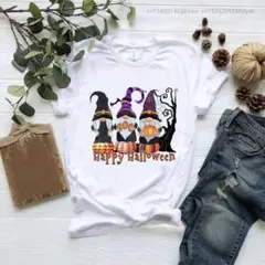 Happy Halloween Tシャツ 可愛い　綿化繊