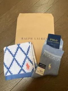 【新品】POLO RALPH LAUREN ソックス&タオルハンカチセット