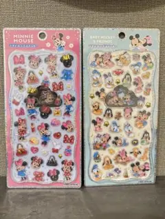 正規品　プチドロップステッカー　ミニー　ベビーミッキーフレンズ
