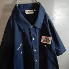 ブラックアイパッチ wasted youth コラボ 半袖ワークシャツ Lのサムネイル