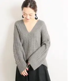 VERMEIL par iena ONTARIO Rib Vネックプルオーバー - メルカリ