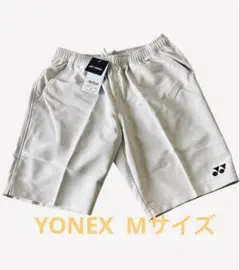新品　ヨネックス　M バドミントン 短パン YONEX　テニス　グレー