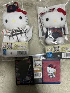 タイトーくじ　サンリオ×侍ジャパン　C賞　カラビナ付きマスコット　ハローキティ