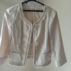 ジャケット　ピンクベージュ　春