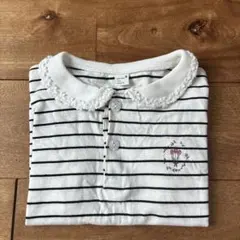 après les cours 襟付き　ボーダー　Tシャツ