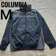 コロンビア Columbia ナイロンジャケット 黒グレー M