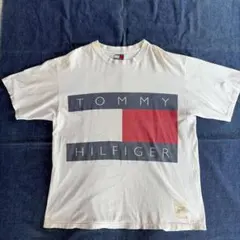 90s TOMMY HILFIGER ロゴ Tシャツ USA製