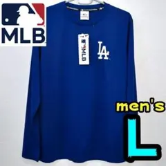 【新品】ドジャース　ロンT　L　メンズ　MLB公式　青　LA　サラサラのサムネイル