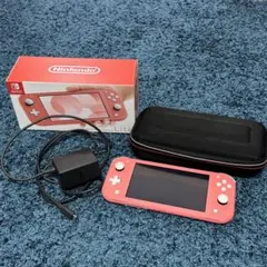 Nintendo Switch Liteコーラルピンク 箱あり、ケース付き
