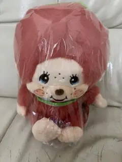 【新品未開封】★ モンチッチフルーツＬサイズぬいぐるみ　いちご　★