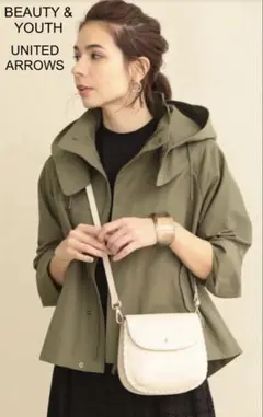 BEAUTY & YOUTH グログランフードマウンテンパーカー