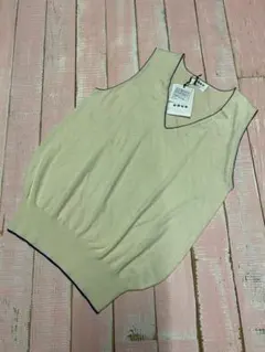 カシミヤ入り裾リブベスト　PLST 新品未使用　ヴィンテージ