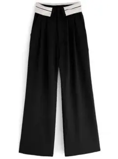 タグ付き新品未使用　GRL グレイル　ウエスト折り返しパンツ[nh48]